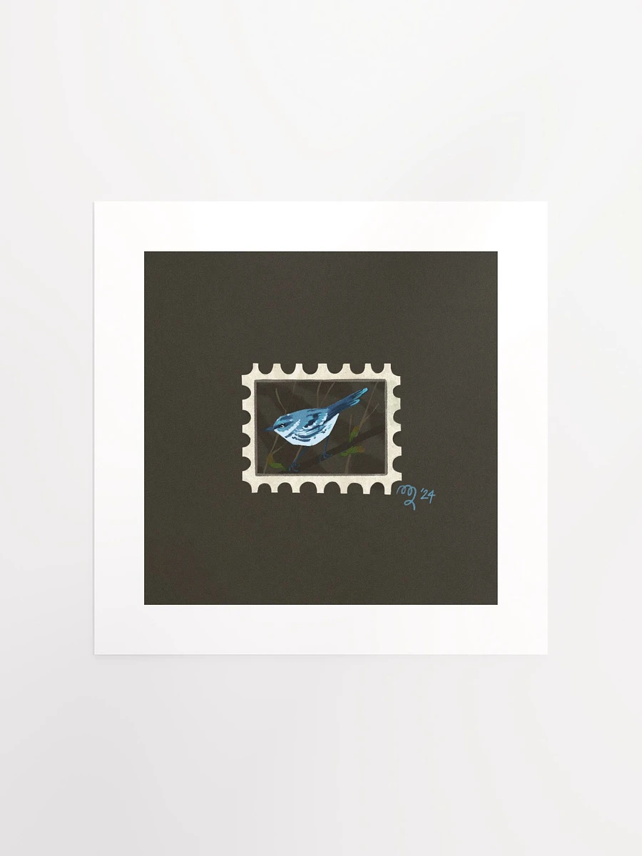 Cerulean Warbler Stamp Print – Birbfest 2024 product image (2)