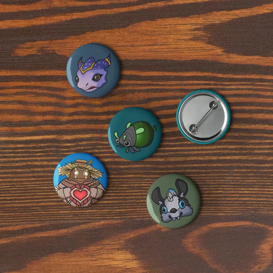 Palia Emotes Set - Pin Buttons product image (9)