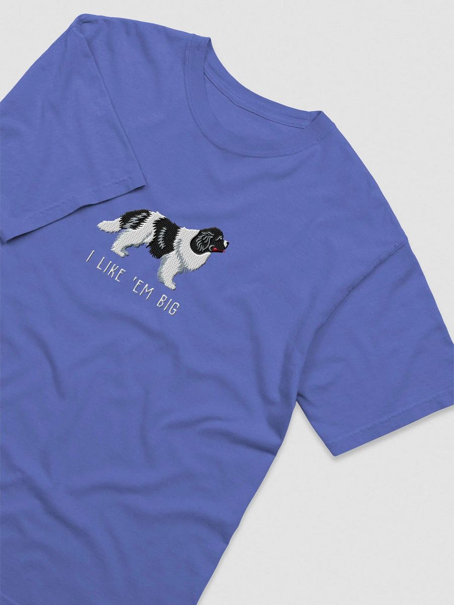 I Like 'Em Big T-Shirt(Embroidered) of a Newfoundland(Black & White) product image (6)