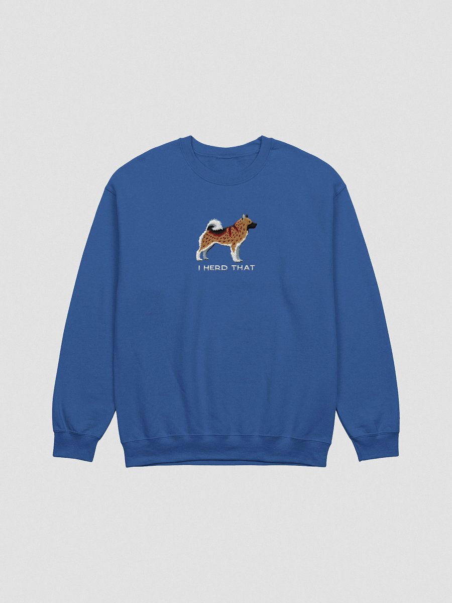 I Herd That Sweatshirt (Embroidered) of a Norwegian Elkhound(Brown) product image (7)