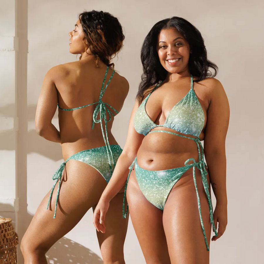Glitter Unicorn Texture Design String Bikini (2) product image (11)