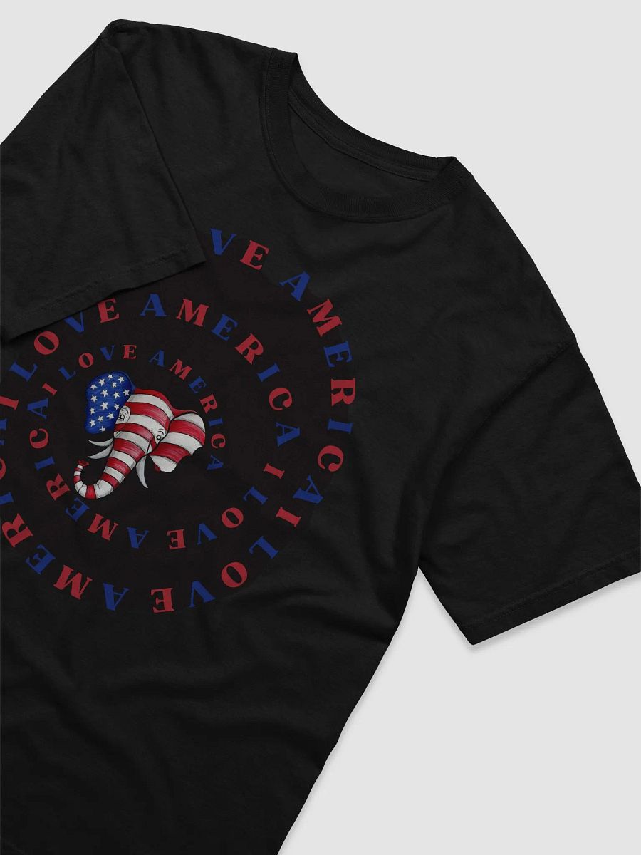 T-Shirt Patriotic Spiral Elephant product image (4)