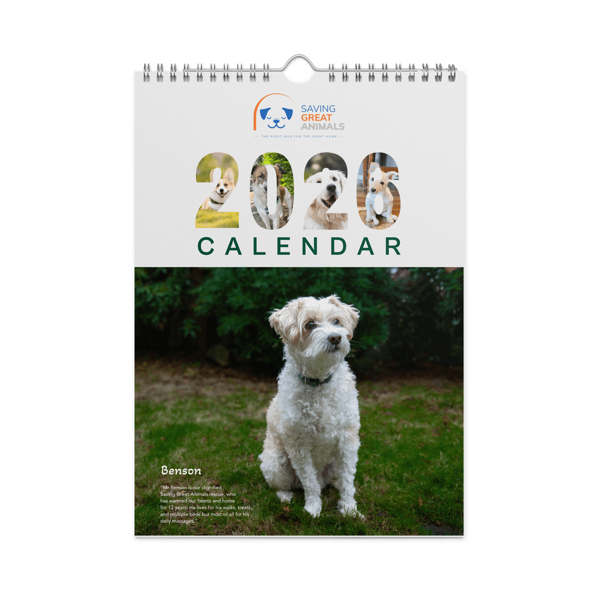 2026 Saving Great Animals Rescue Calendar product image (3)