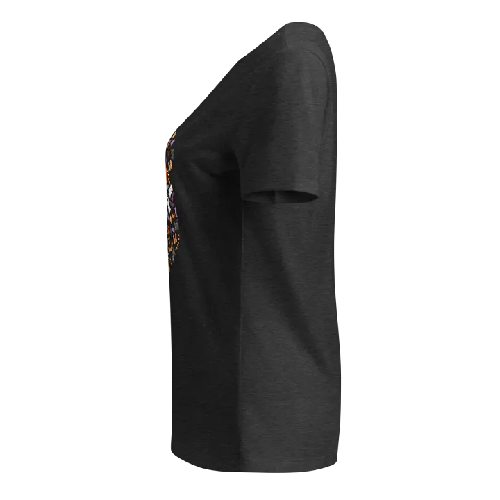 Disney Halloween Minnie Mouse Mosaic V-Neck Tee product image (27)