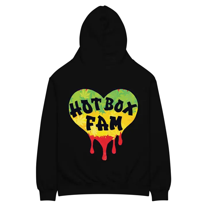 HOT BOX FAM RASTA HEART LOGO ON BACK product image (2)