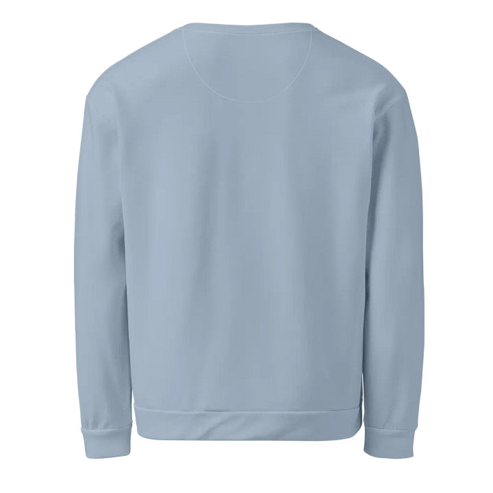 Plain Light Grayish Blue True Summer Unisex Recycled Polyester Heavyweight Premium Sweatshirt by Treasure Pie product image (2)