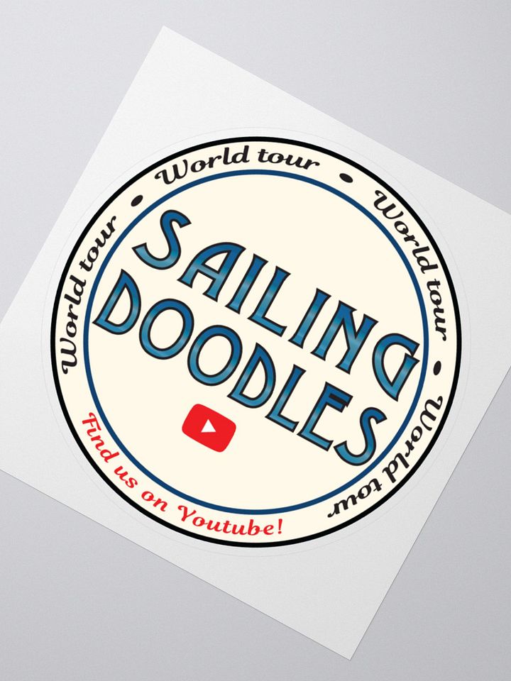 Sailing Doodles Round Sticker product image (4)