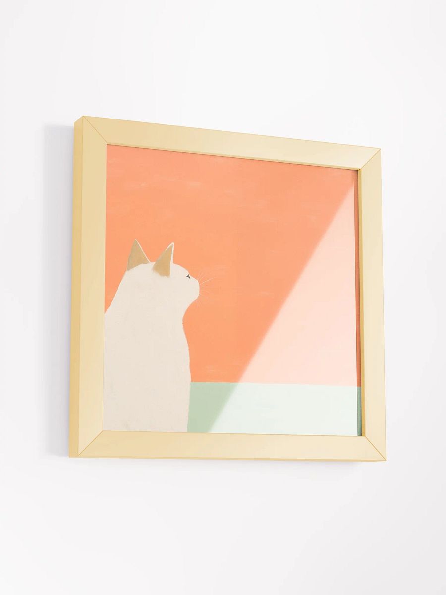 Minimalist Cat Gaze Framed Poster product image (24)