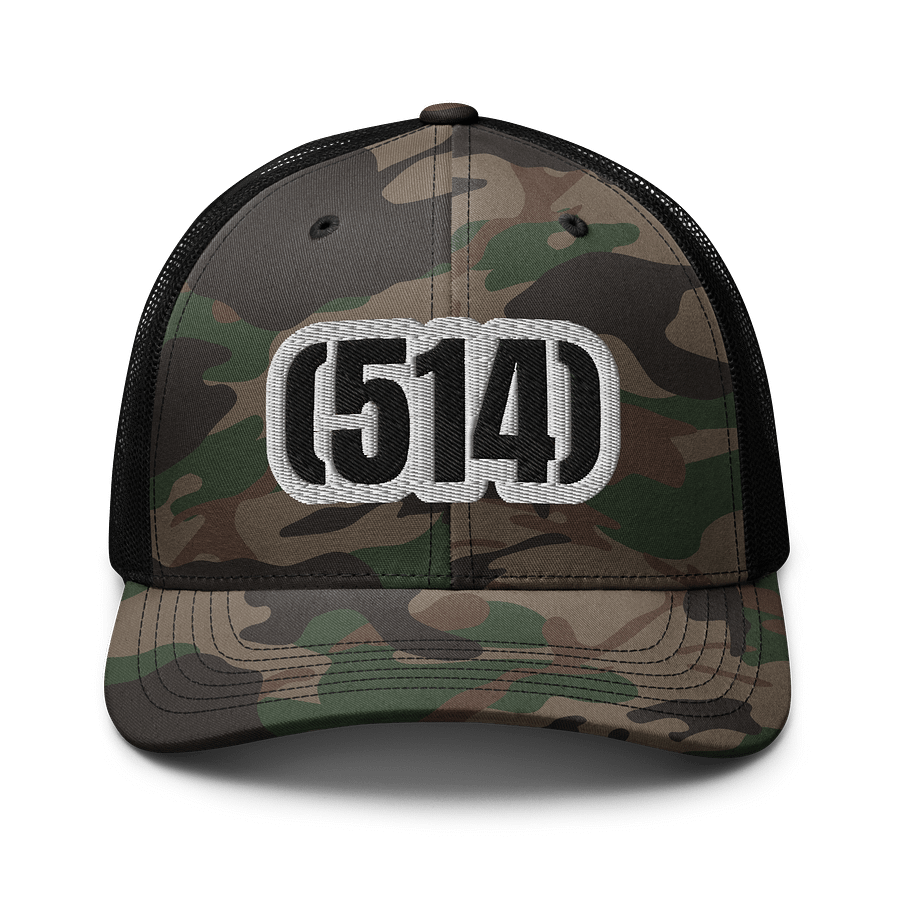 514 Camo Trucker Hat AREA CODE product image (1)