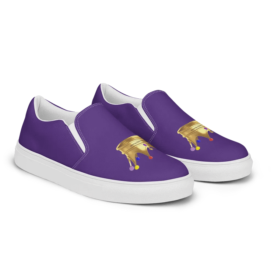 Queendom Beautiful Women Crown Canvas Shoes /Purple (TM) product image (3)