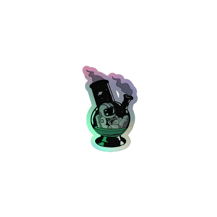 Bongstronaut Holographic Sticker product image (1)