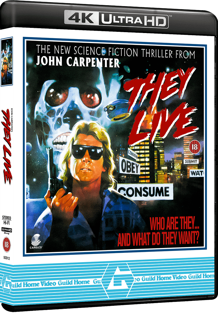 They Live 4K UHD Retro VHS Cover (14mm UK Spine) Blue Version product image (1)