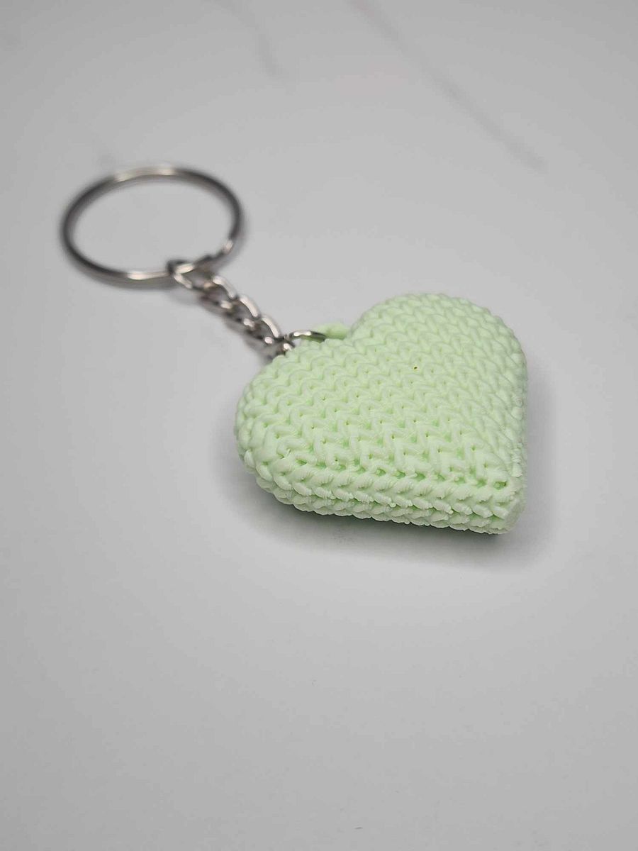 "Knitted" Heart Keychain product image (5)