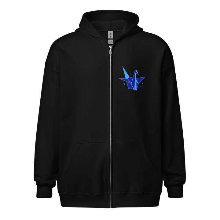 KrazeyHazey Crane Zip Up Hoodie - Blue product image (1)