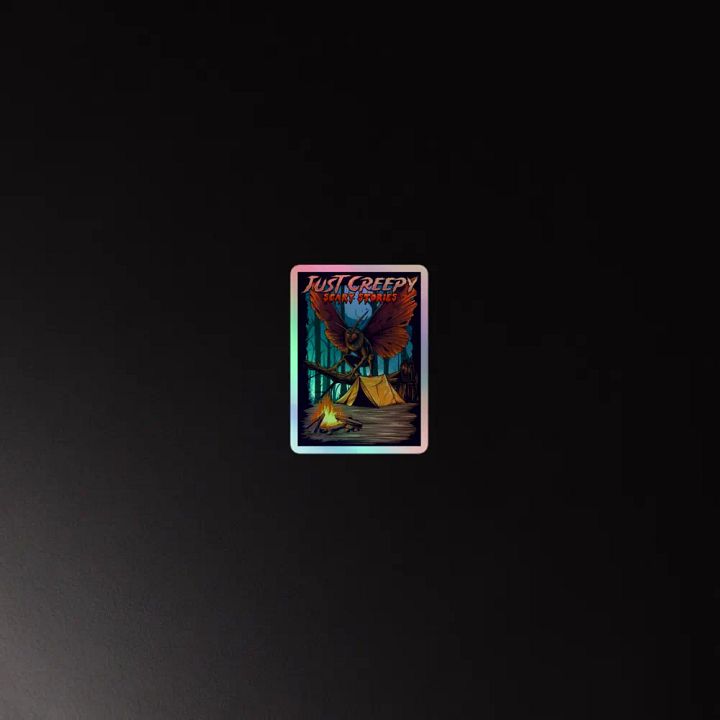 Mothman Campfire Holographic Sticker Sheet product image (4)