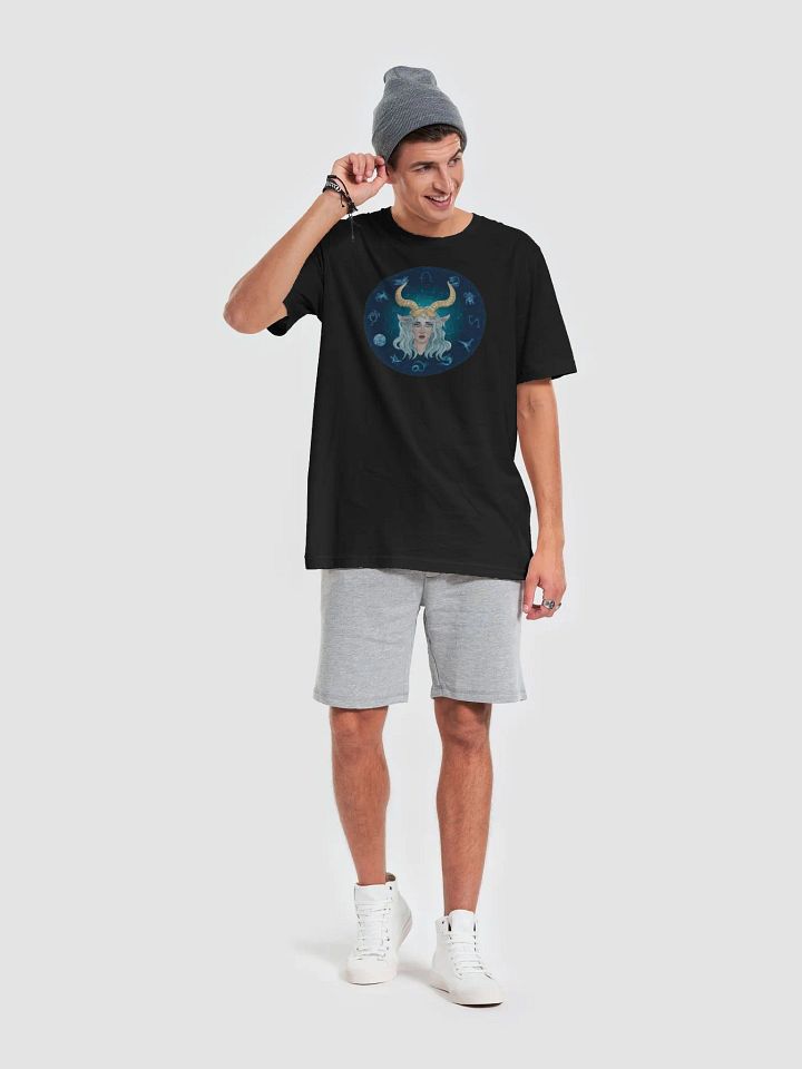 Exclusive Capricorn Zodiac T-Shirt - Unisex Astrology Gift with Mystical Horned Figure Design product image (1)