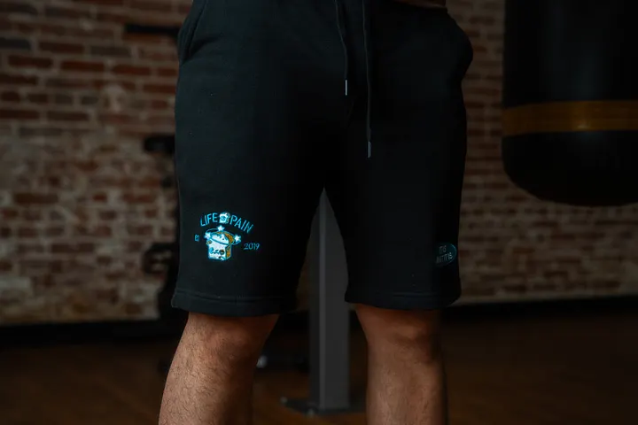 Life is Pain Embroidered Shorts product image (1)