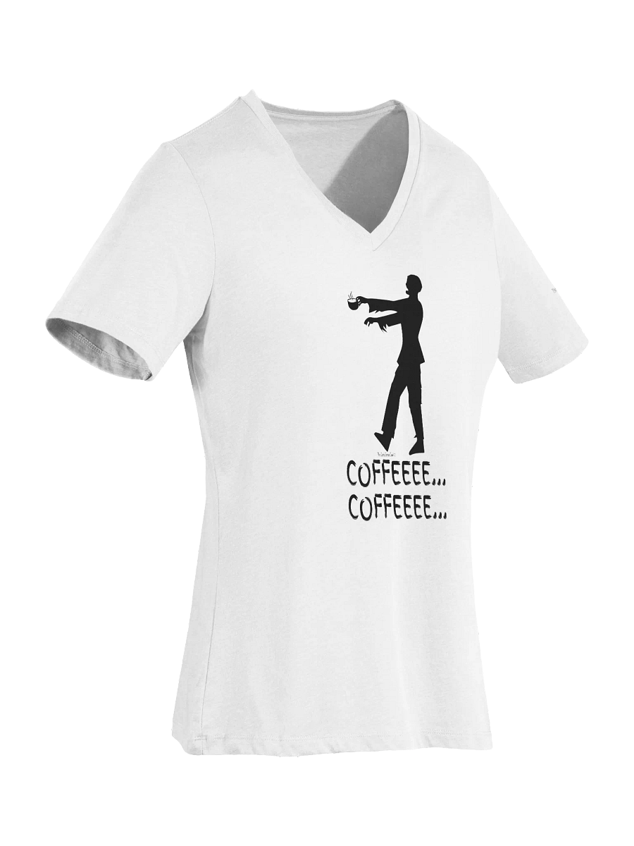 Coffee Zombie Black - Women's V-Neck Tee product image (2)