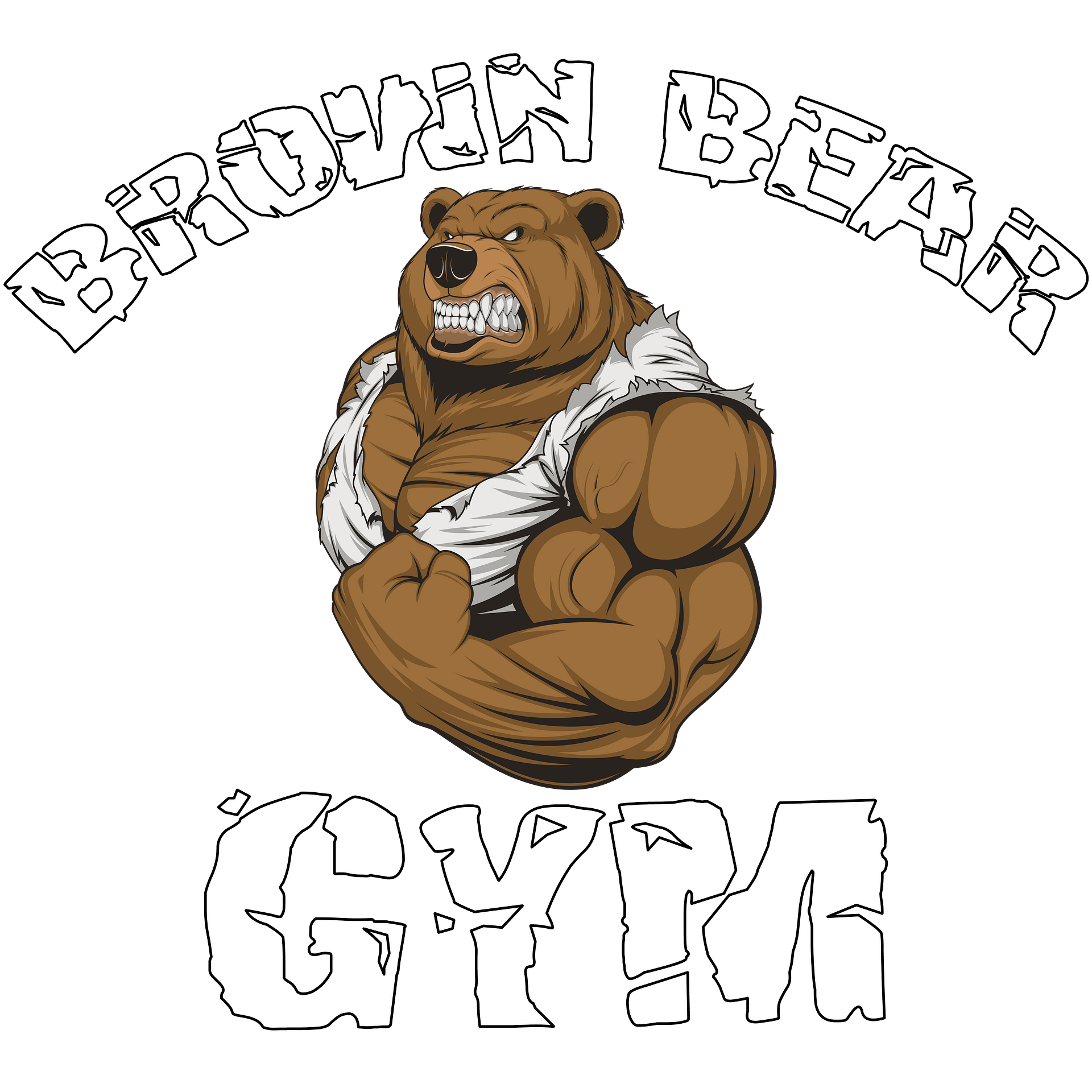 Brown Bear Gym - Heavyweight T-Shirt product image (5)