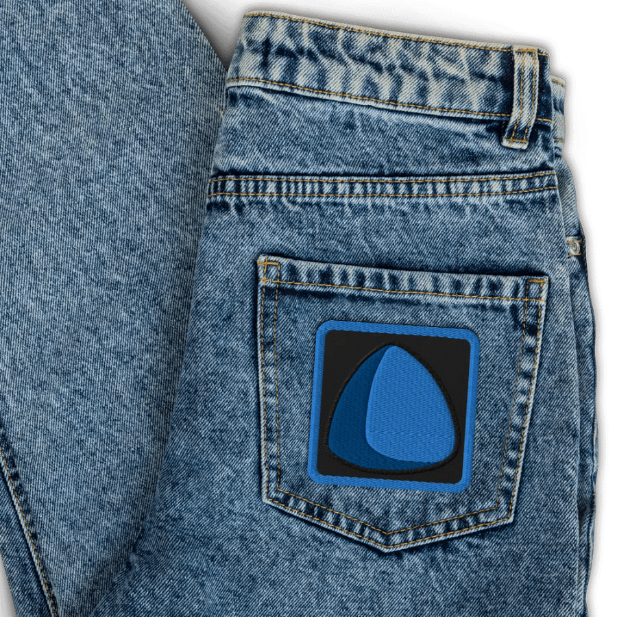 Blue Triball Embroidered Patch product image (3)