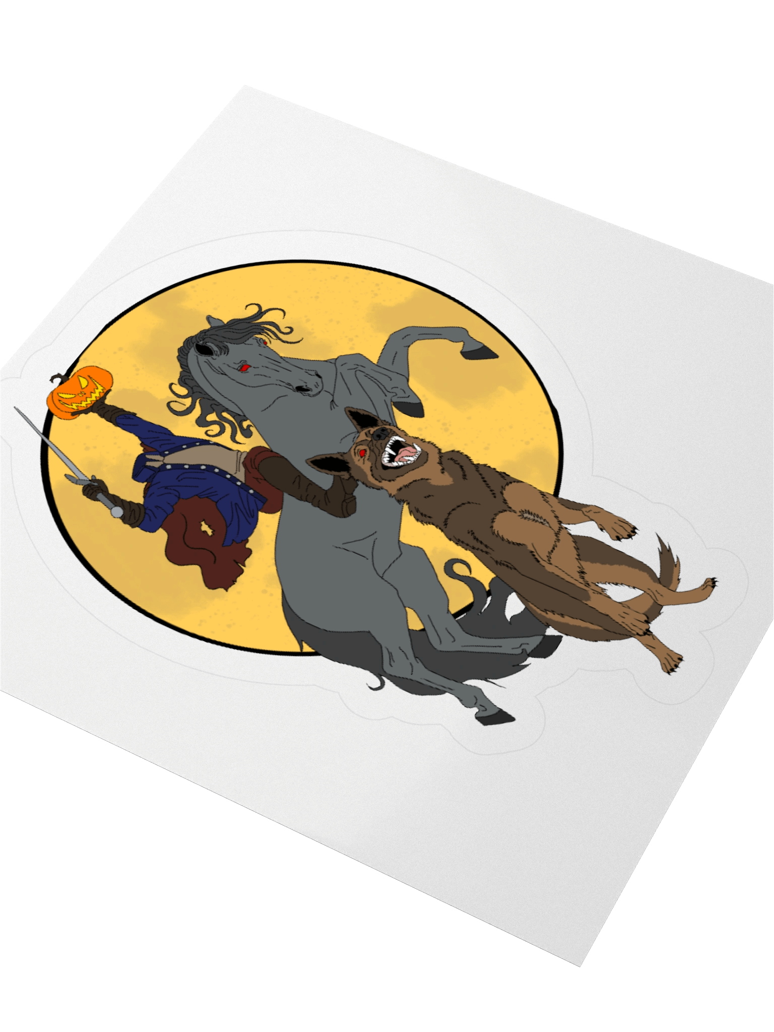 The Horseman Brought Backup Vinyl Sticker product image (3)