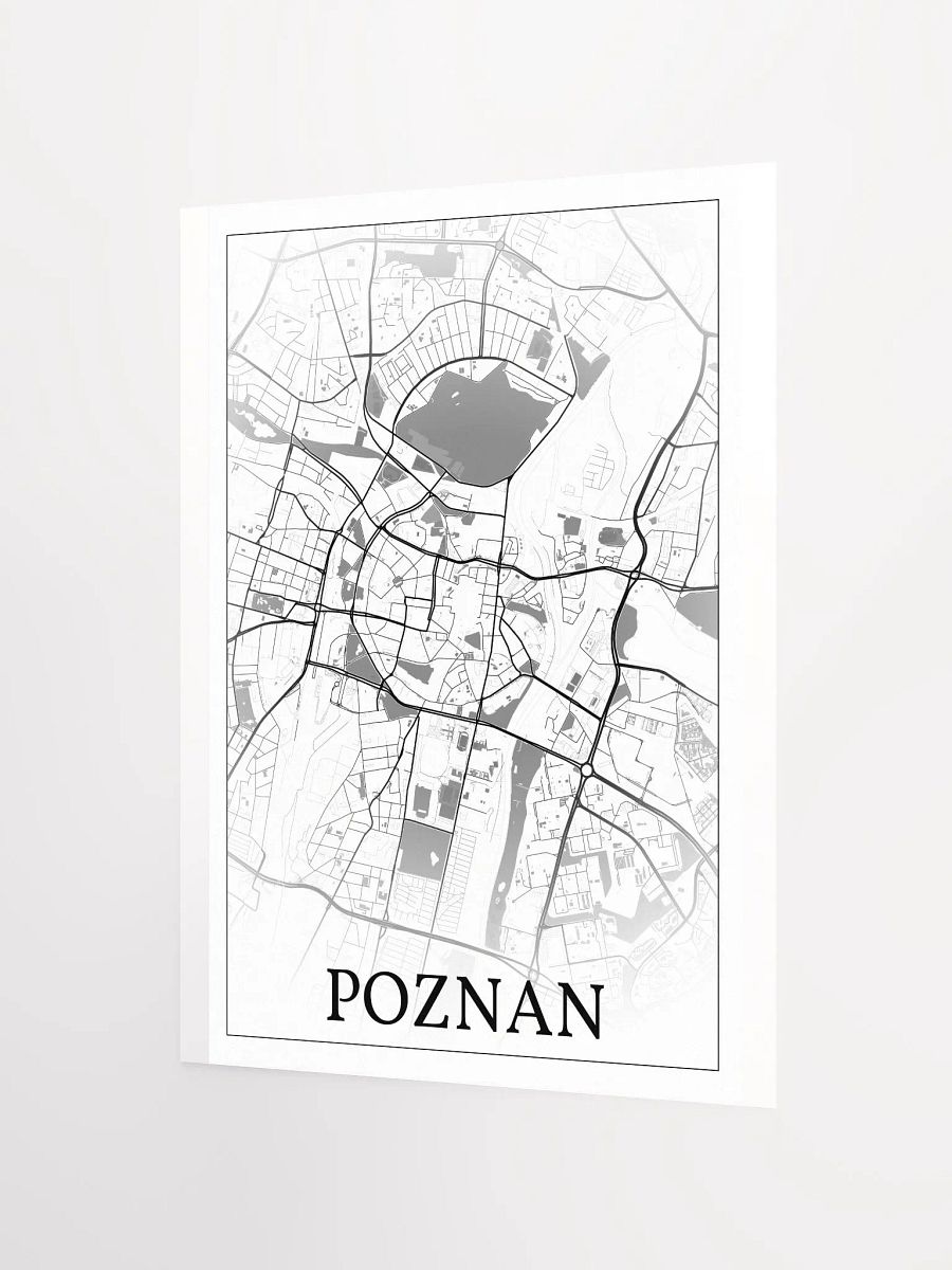 Poznań, Poland, city map print product image (7)