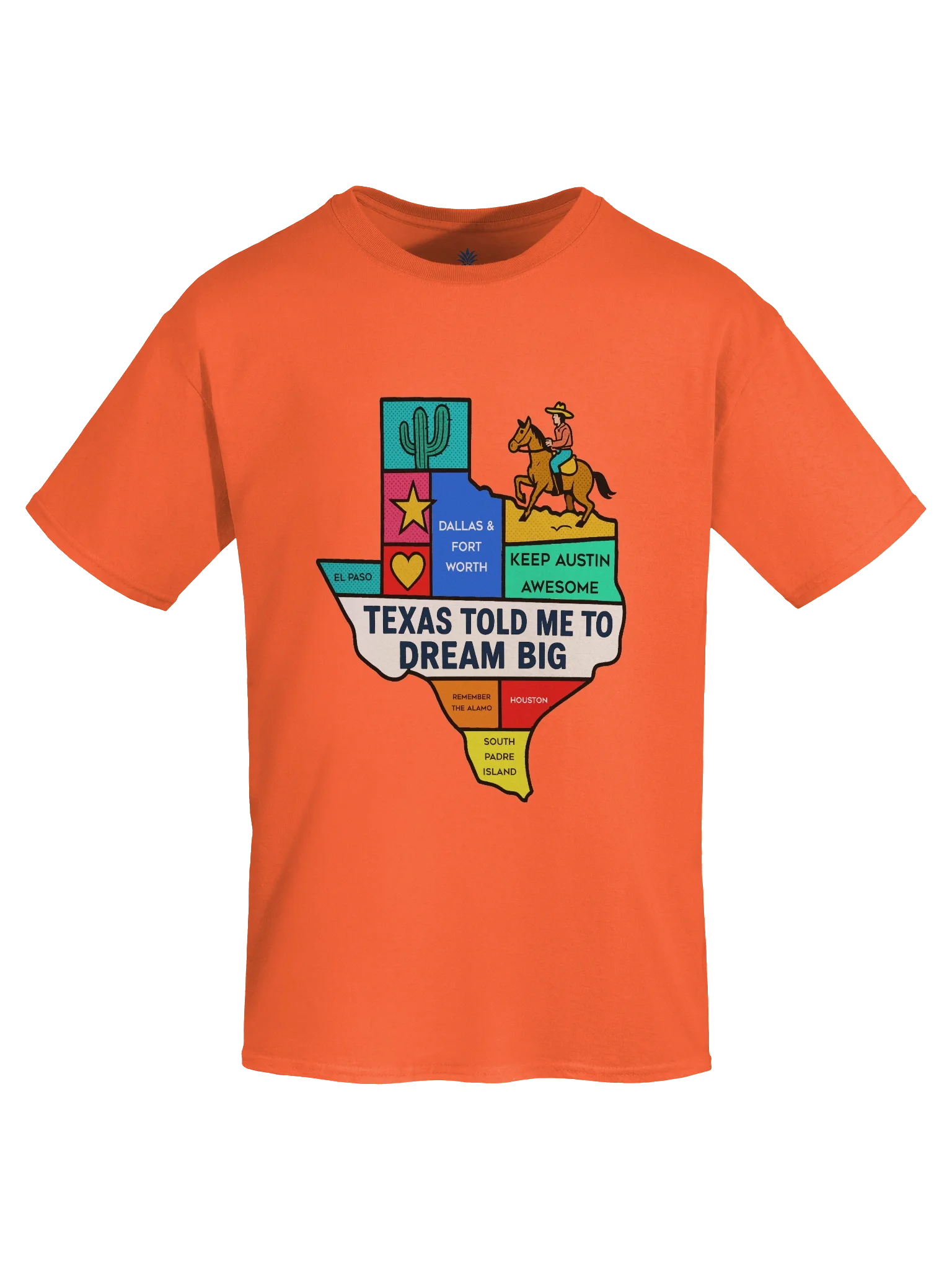 Texas Told Me to Dream Big State Shaped Boxy Fit Unisex T-Shirt product image (43)