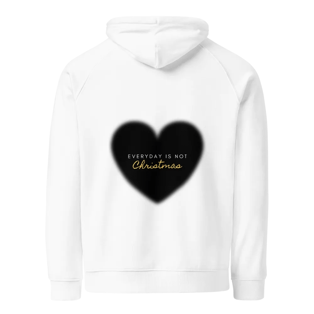 HOODIE "Everyday is not Christmas" - black heart product image (1)