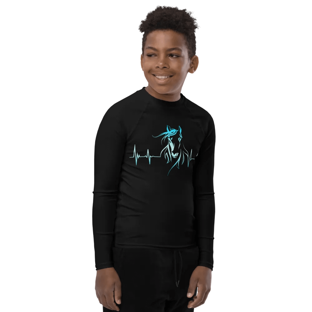 Horse Heartbeat Youth Rash Guard product image (7)