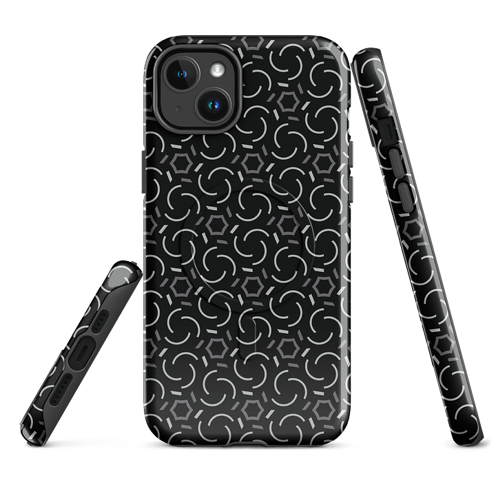 Smoke & Shadow Geometric Pattern Magsafe Tough Case for iPhone product image (1)