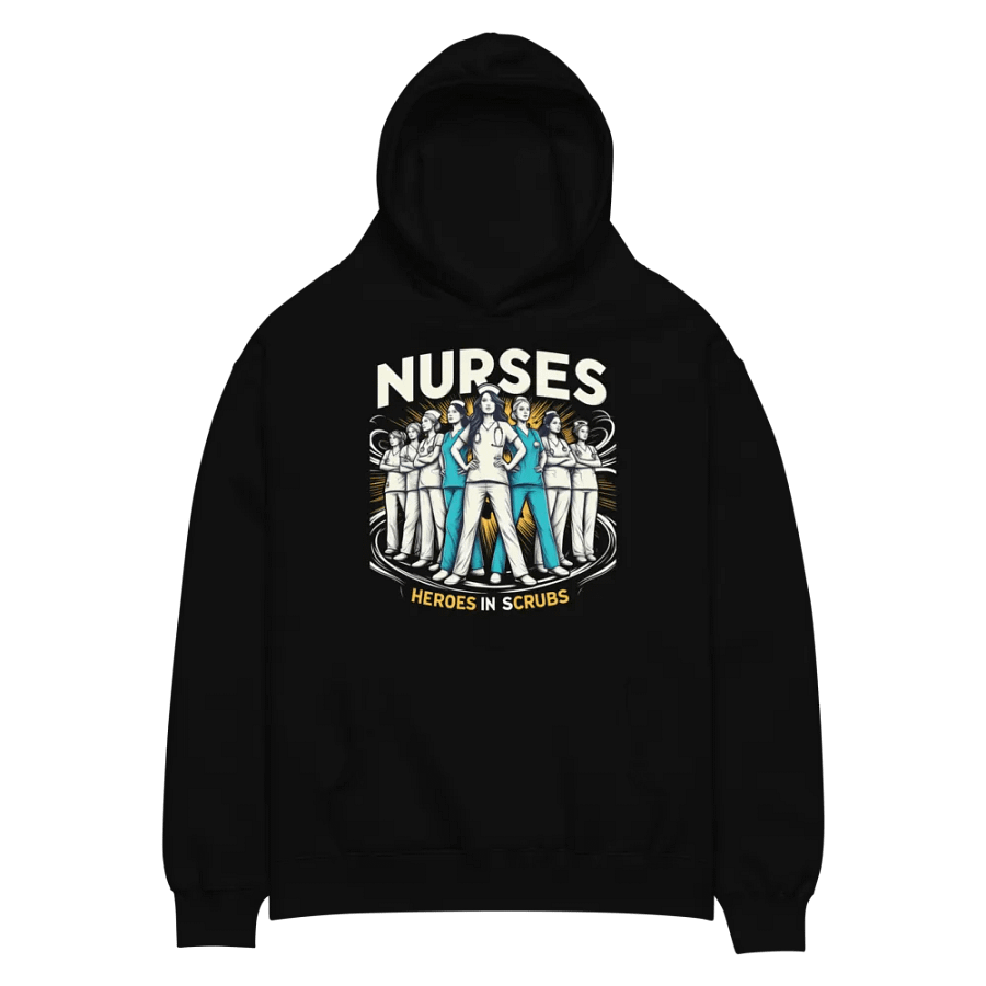Nurses: Heroes in Scrubs Illustrated Hoodie product image (4)