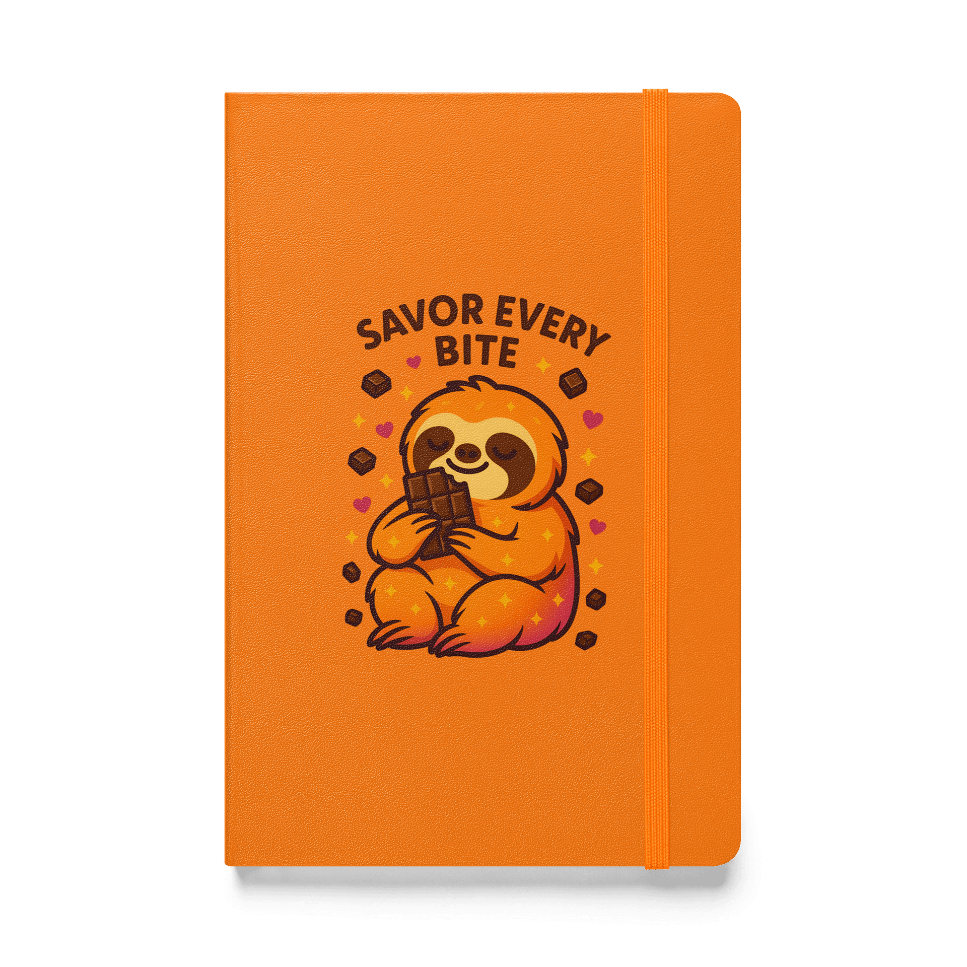 Savor Every Bite – Funny Sloth Chocolate Journal | Sloths Having Snacks Collection product image (1)