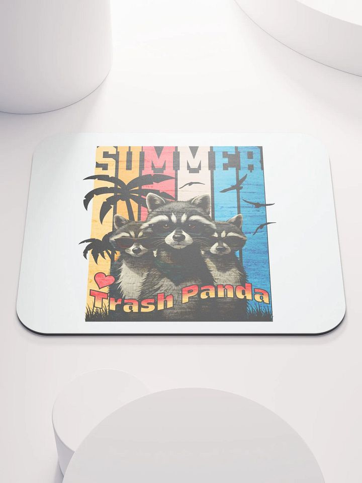 Summer Trash Panda Mouse Pad product image (1)