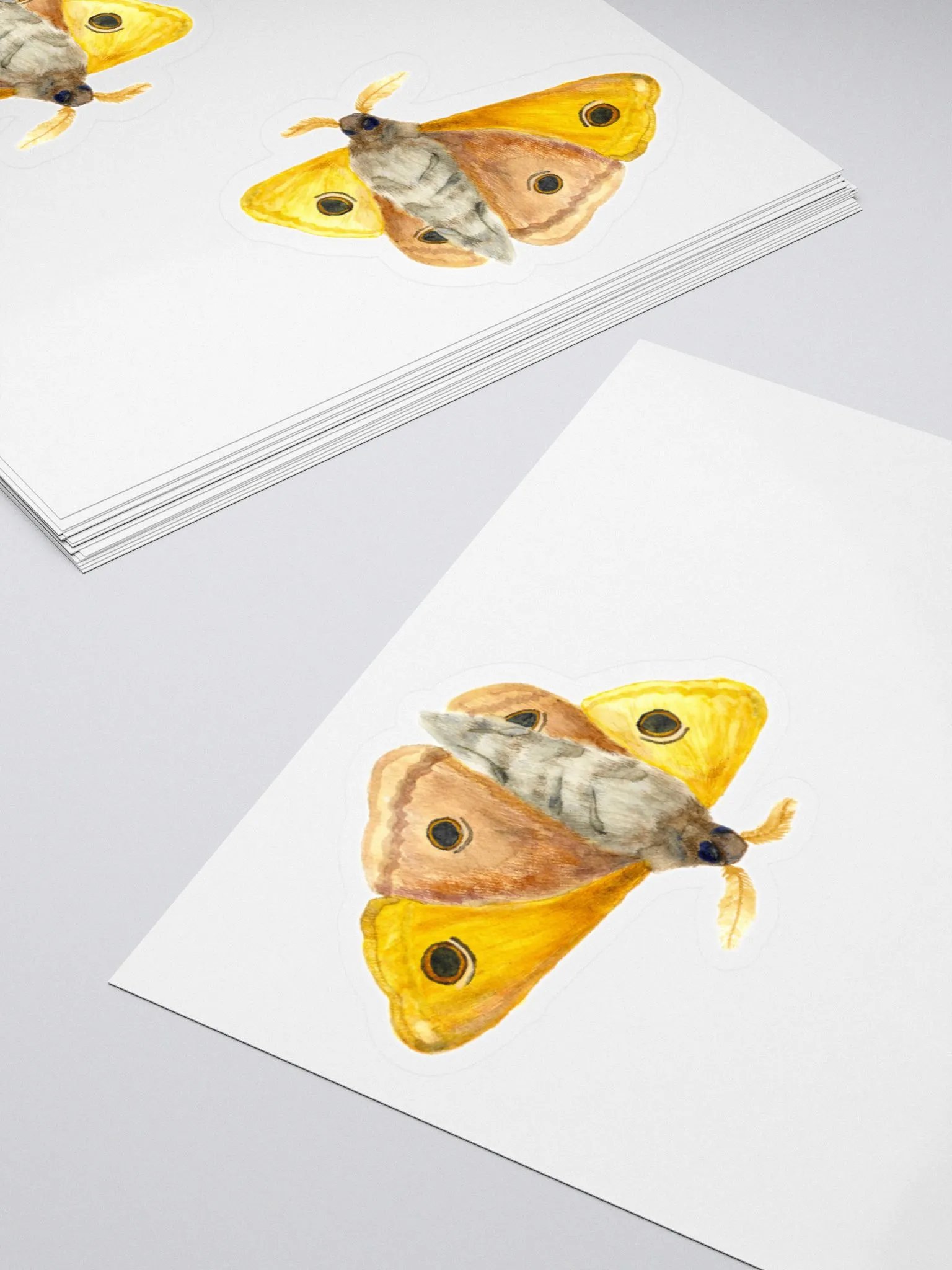 Small Emperor Moth Sticker (x2) product image (4)