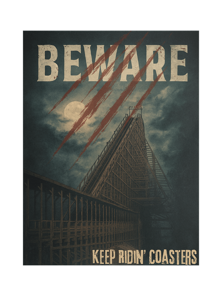 Beware of the Beast - Keep Ridin' Coasters 18x24 Inch Poster product image (1)