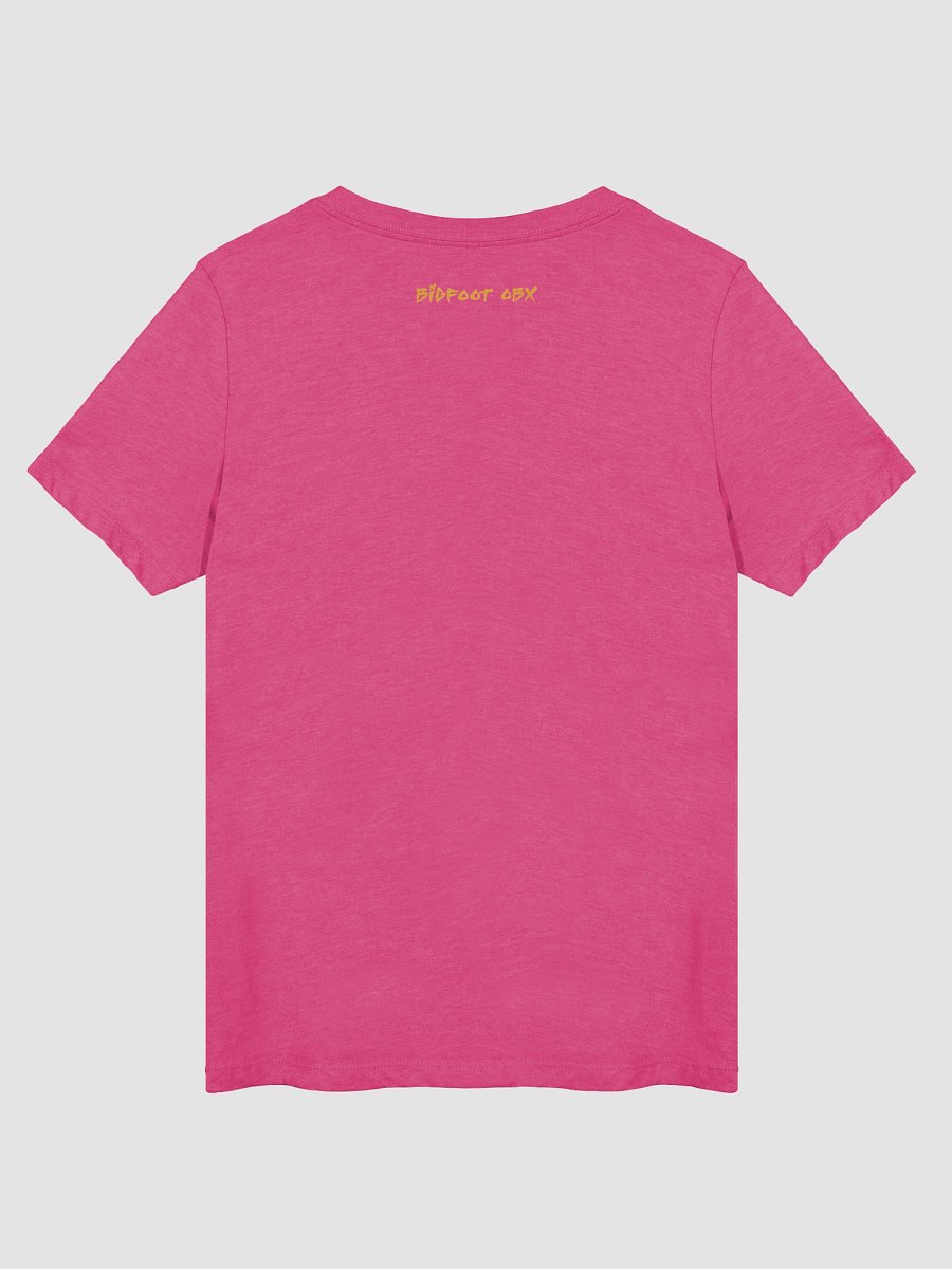 Destination Bigfoot Bronco Bigfoot Logo Bella+Canvas Women's Relaxed V-Neck T-Shirt (Berry) product image (2)