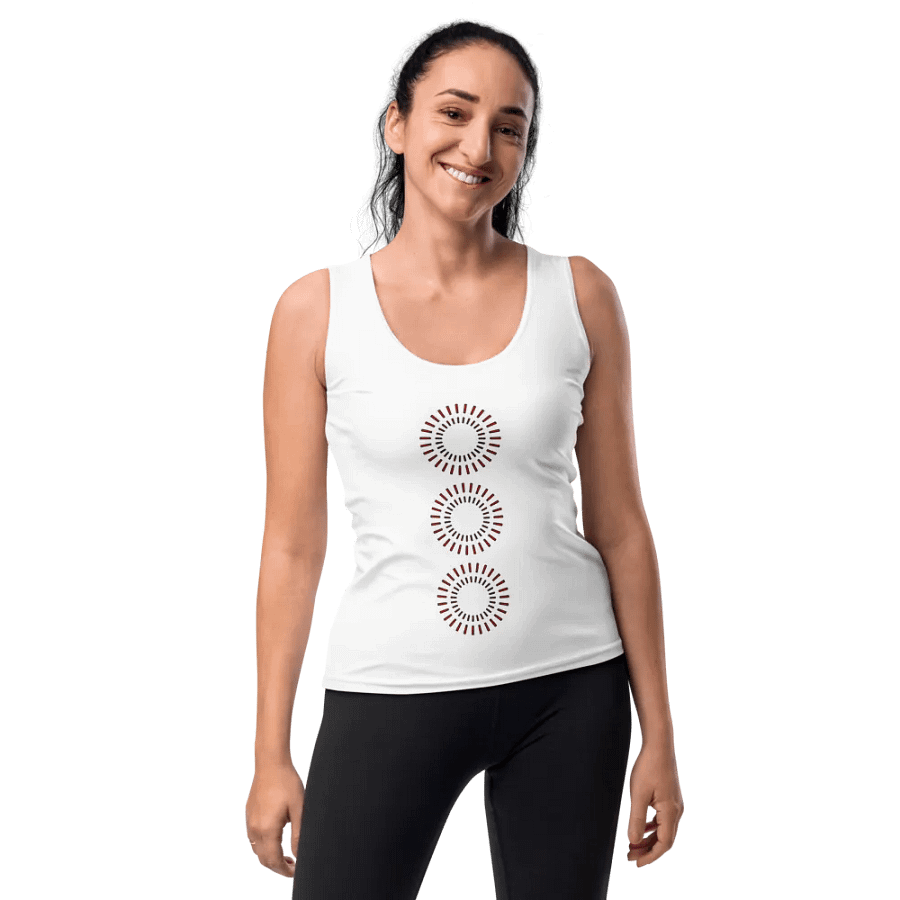 red circle ladies' tank top product image (10)