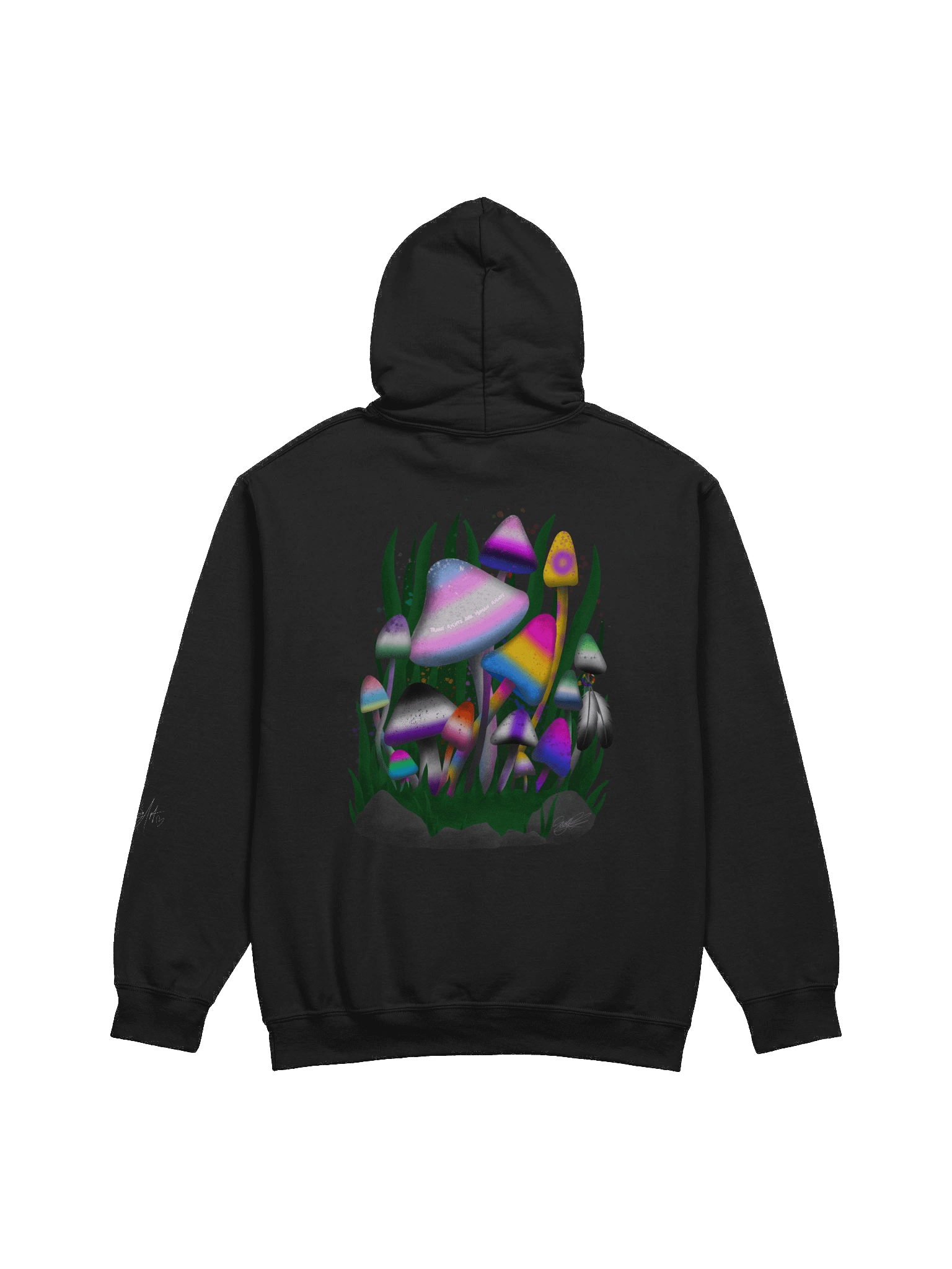 Trans Rights Mushrooms Hoodie product image (2)