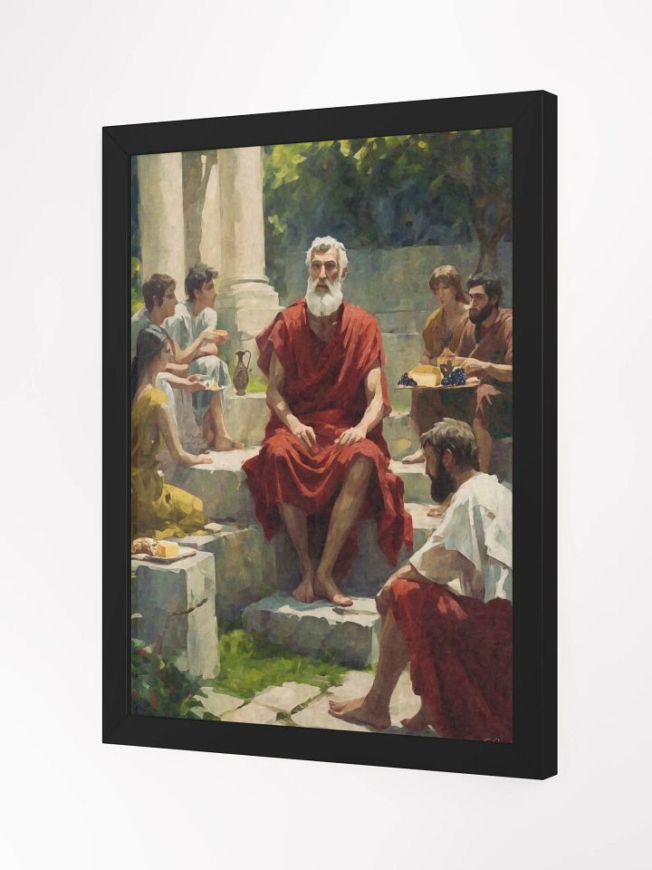 "A Day in the Garden, Epicurus, Hermarchus, Leonteus, Themista, Hippoclides, Polystratus, and Alexandria" by Genevra Catalano (2023) product image (2)