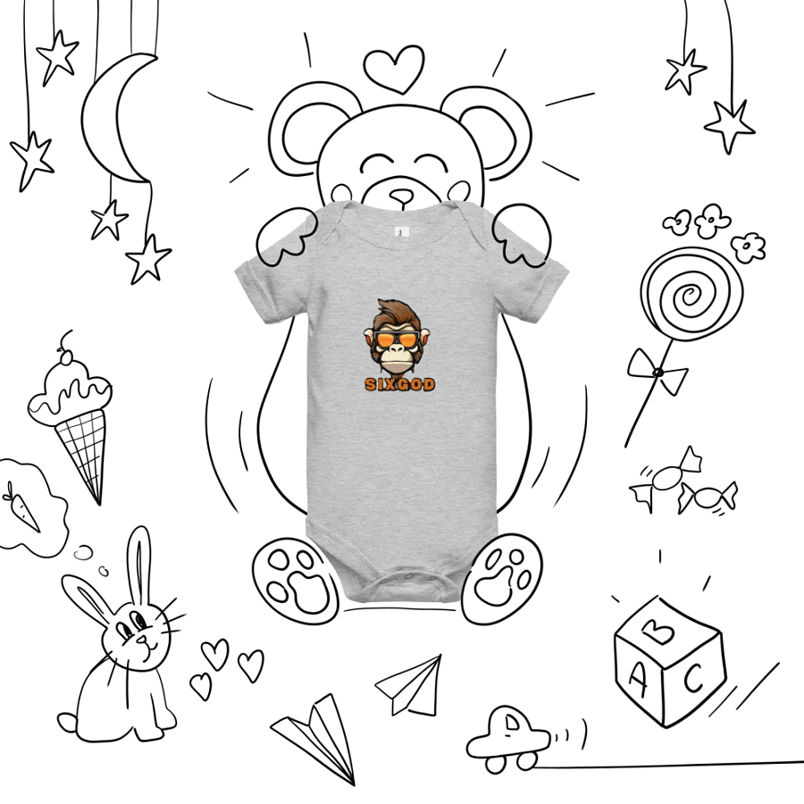 SIX GOD Monkey Madness Baby Onesie product image (46)
