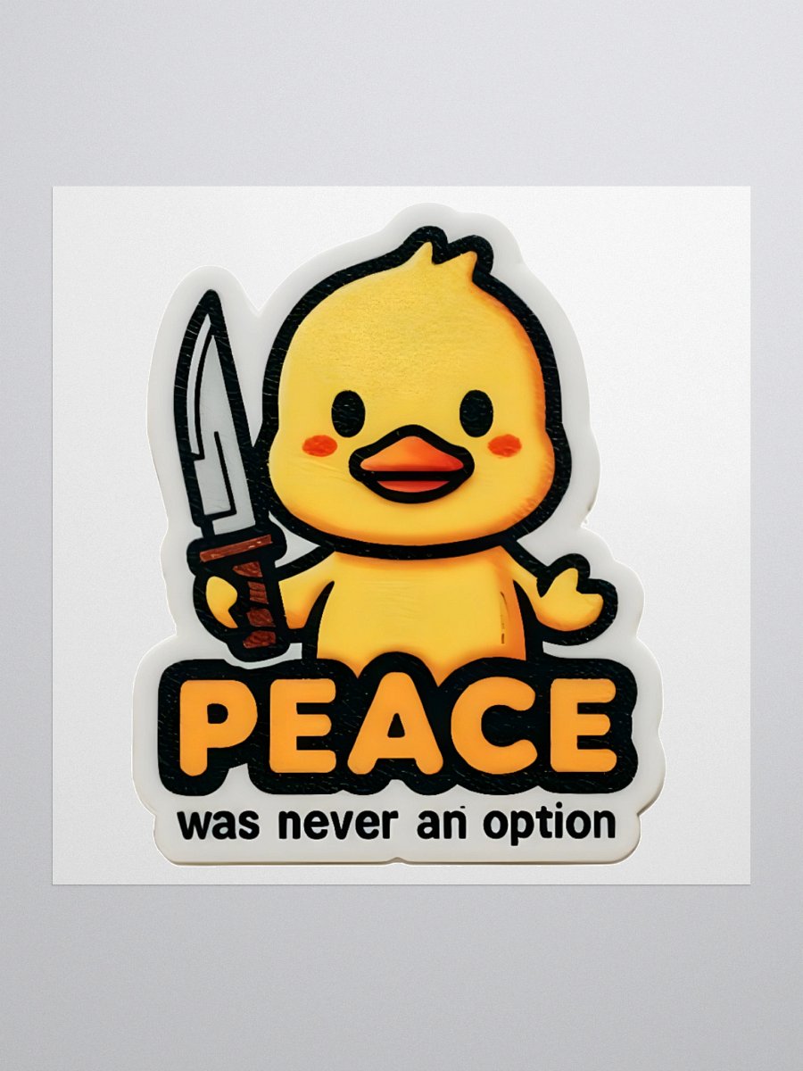 Rebel Duck Kiss Cut Stickers product image (1)