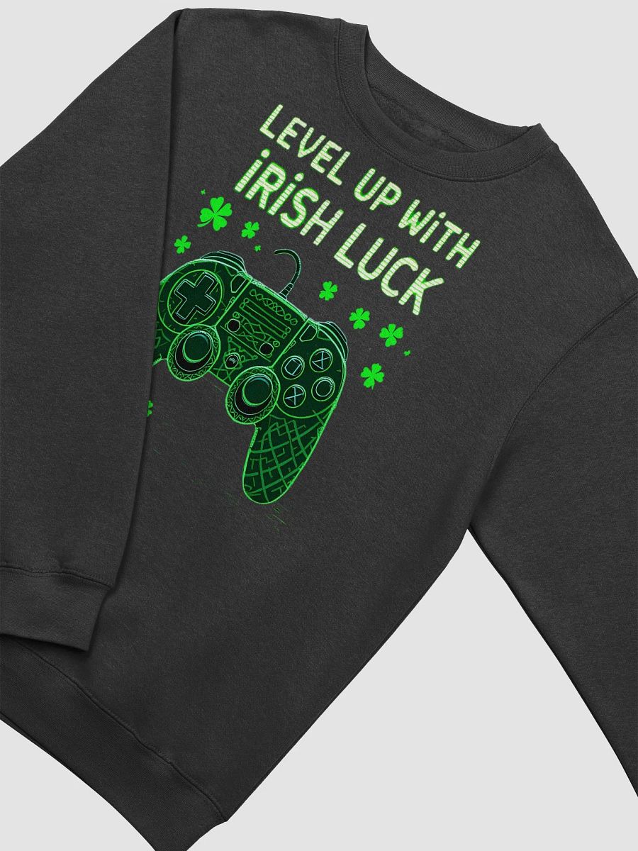 Level Up with Irish Luck | St. Patrick’s Day Gaming Sweatshirt for Gamers product image (9)