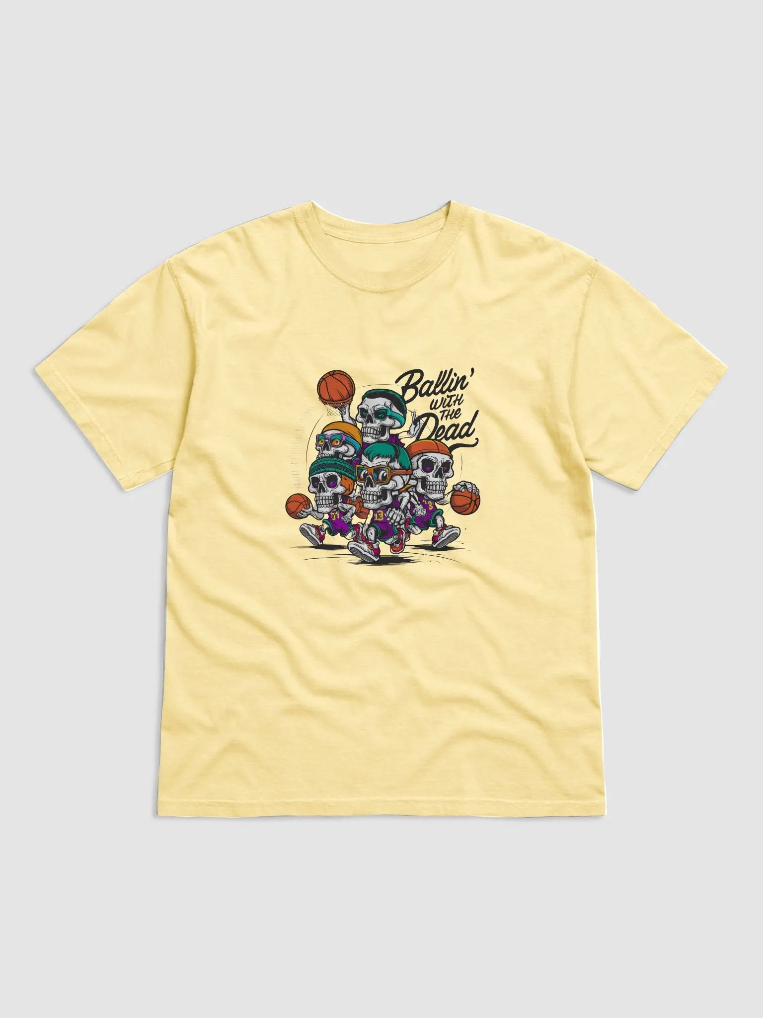 Skull basketball t-shirt product image (1)