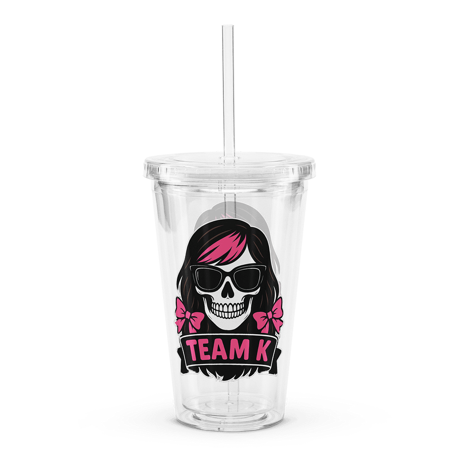 TEAM K (V-6) Clear Plastic Tumbler product image (1)