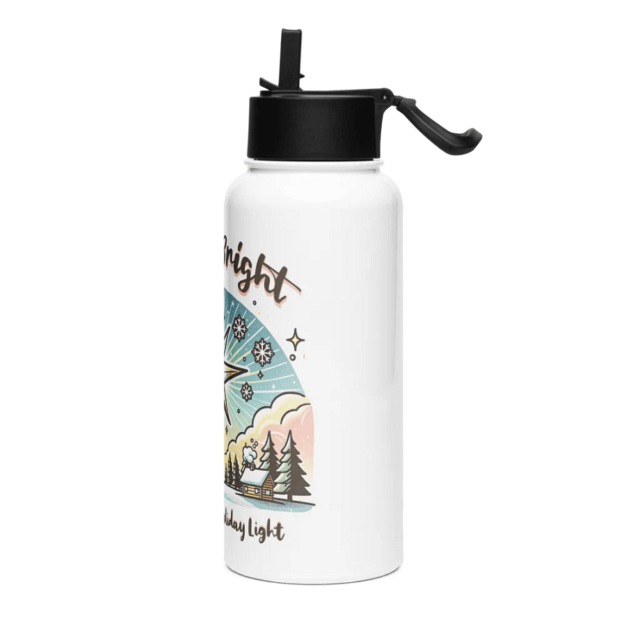 Shine Bright Stainless Steel Water Bottle with a Straw Lid product image (3)
