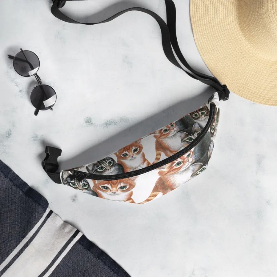 Five kittens fanny pack product image (4)