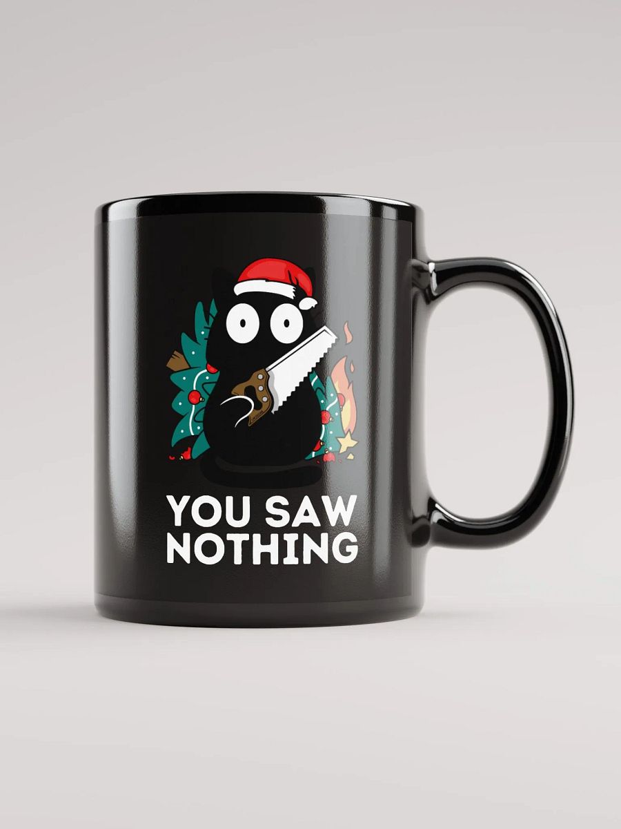 You saw nothing - Christmas Cat Mug product image (2)