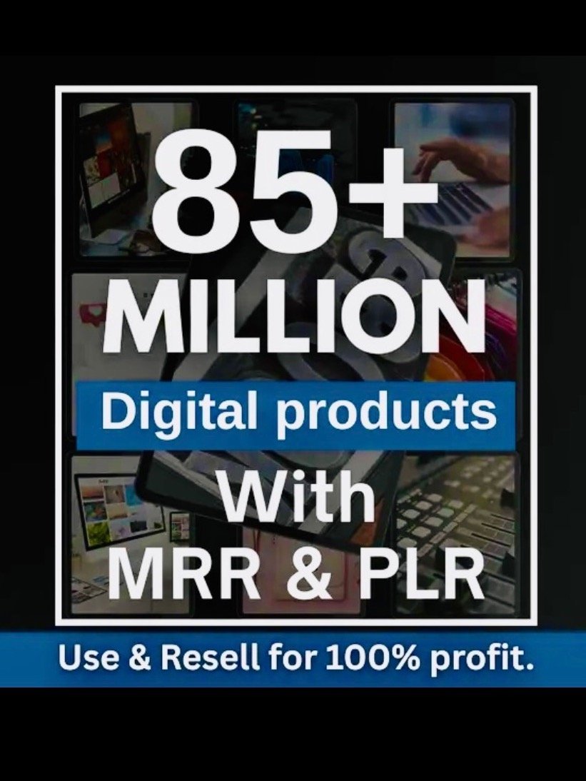 85 Million+ Ultimate PLR MRR Bundle Ideal for Passive Income | Plr Mrr Digital Products| Master Resell Rights | All our PLR Digital Products product image (1)