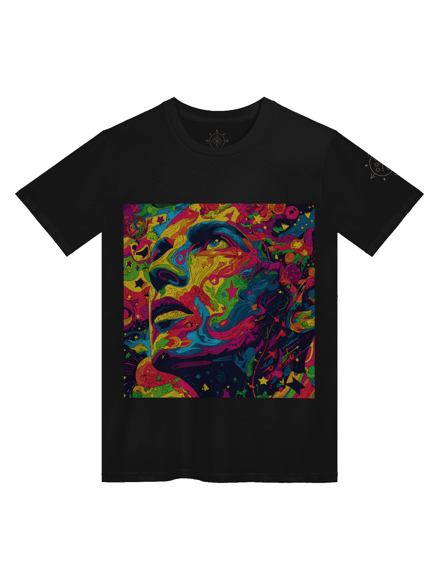 Psychedelic Cosmic Portrait T-Shirt product image (1)