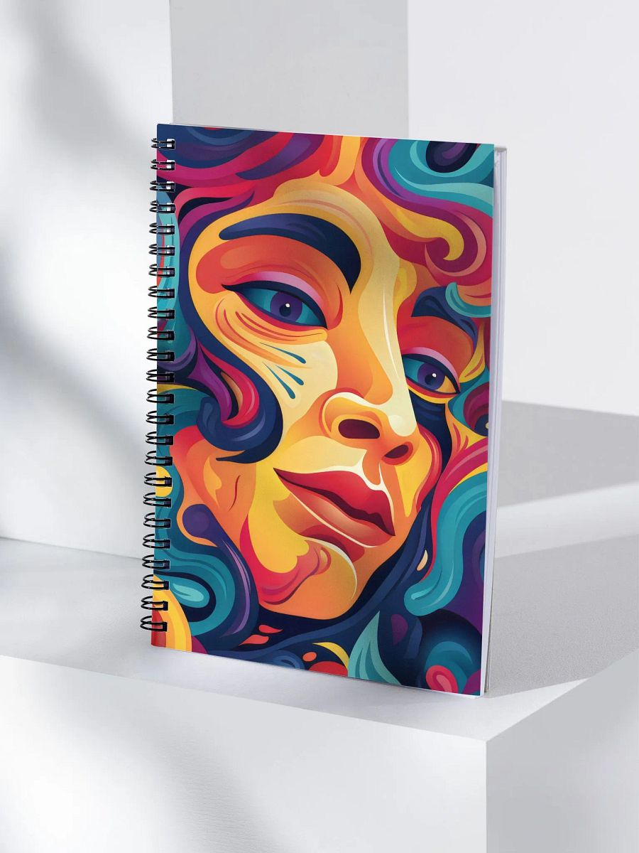 Psychedelic Portrait Spiral Notebook product image (4)